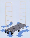 Prestar 6 Wheel Slim Trolley W1277×D445×H1500 Japan