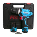Fixtec Cordless Drill Driver Kit with 2 Batteries 12V Power Drill 25nm 20+1 Clutch Variable Speed Electric Screw Driver