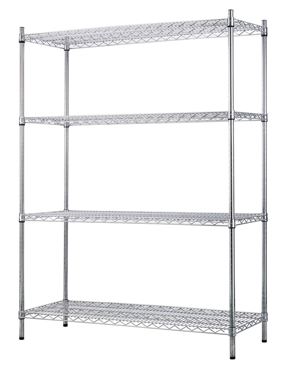 Chrome Wire Shelving Set without set 150 x 60 x 2.00 M
