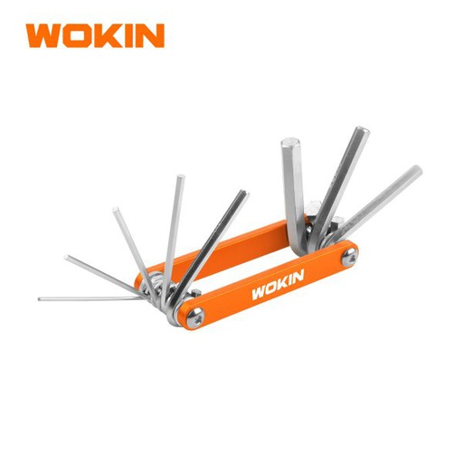 [1100068] Wokin 8 PCS FOLDING HEX KEY SET 208318