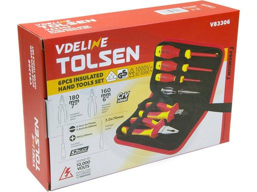 [1000007] TOLSEN 6 PCS INSULATED HAND TOOLS SET V83306