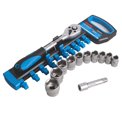 [FHST1012] Fixtec RATCHET HANDLE WITH SOCKETS SET 3/8&quot; 12 PCS / FHST1012