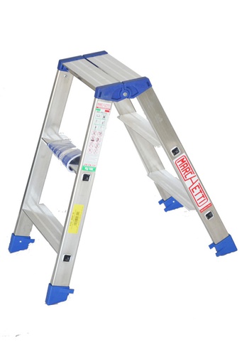 [1360043] 21123 Marchetti GAUDI 03 Aluminum double Ladder 3 Step Italy
