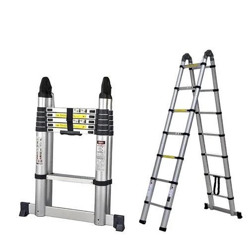 [1340052] Double Extension A- Type Telescopic Ladder 5.6 Meter Heavy Duty