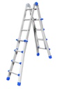 Marchetti Aluminium Telescopic Ladder EQUIPE 10 x 10 max 5.20 M Italy