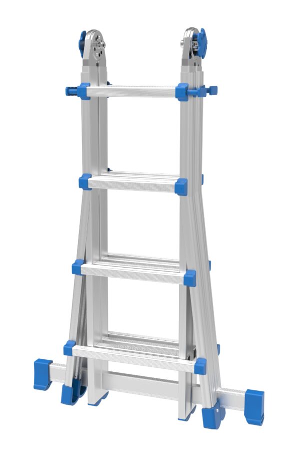 Marchetti Aluminium Telescopic Ladder EQUIPE 10 x 10 max 5.20 M Italy