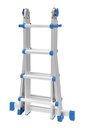 Marchetti Aluminium Telescopic Ladder EQUIPE 10 x 10 max 5.20 M Italy