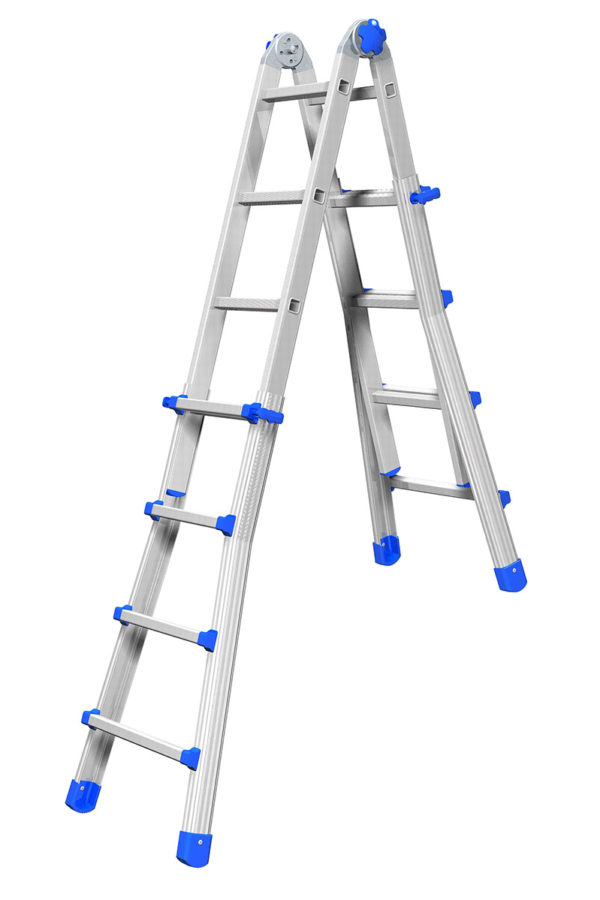 Marchetti Aluminium Telescopic Ladder EQUIPE 12 x 12 max 6.30 M Italy