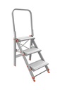 Marchetti CLASS PIU Ladder 4 Step wide 230 mm With Handle Italy Model 20524
