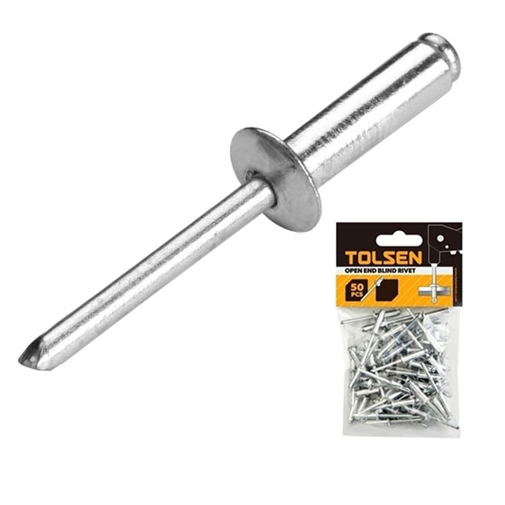 TOLSEN 50 PCS OPEN END BLIND RIVET 3.2 × 10mm 
