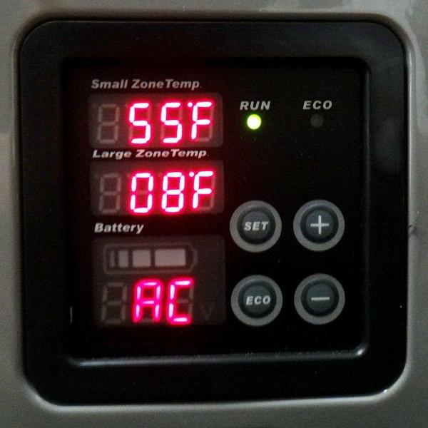 ساعة ثلاجة فريزر مربع اسود / CLOCK DUAL ZONE 