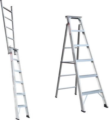 Dual Purpose Aluminium Ladder 9 Step India