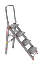 Marchetti CLASS PIU Ladder 4 Step wide 230 mm With Handle Italy Model 20524