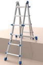  Marchetti Aluminium Telescopic Ladder EQUIPE 10 x 10 max 5.20 M EQU55 20031  Italy