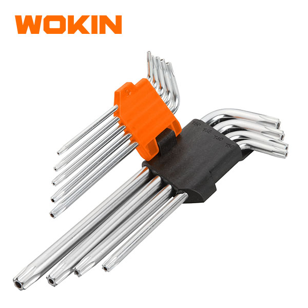 Wokin  9PCS TORX LONG ARM HEX KEY SET 207809