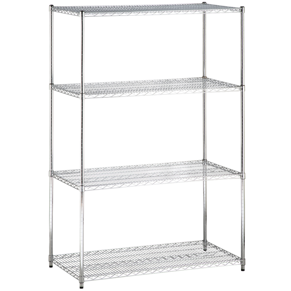 Chrome Wire Shelving 90 x 60 x 245 cm