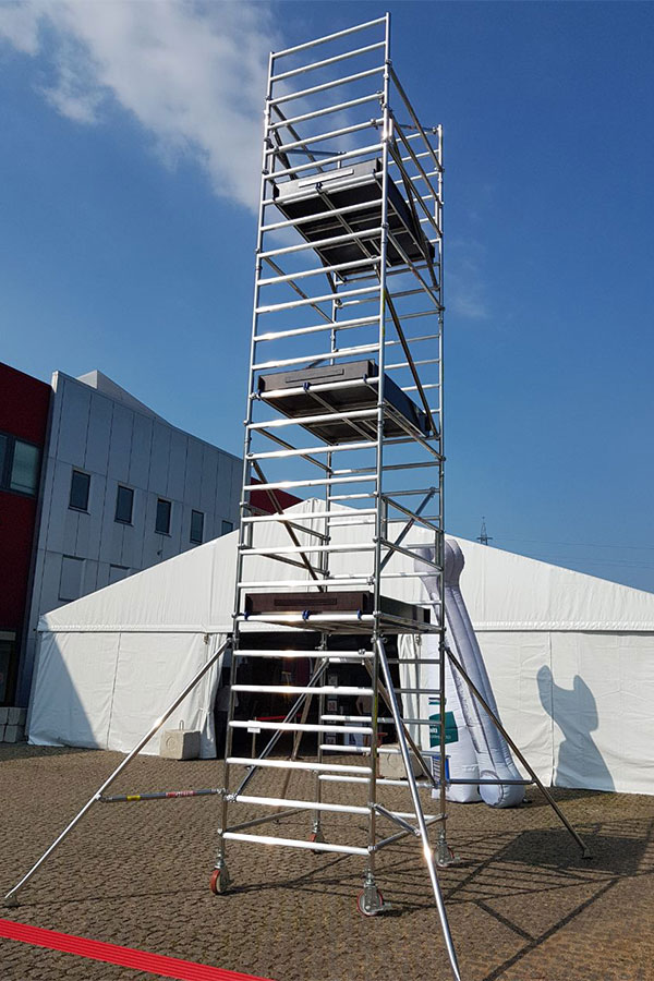 Marchetti ALUTOWER  Aluminium Base size: m 0.87 x 1.80  Italy Model 20935