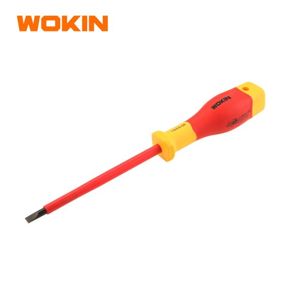 Wokin 6 Inch INSULATED SLOTTED SCREWDRIVER  PREMIUM LINE 561565