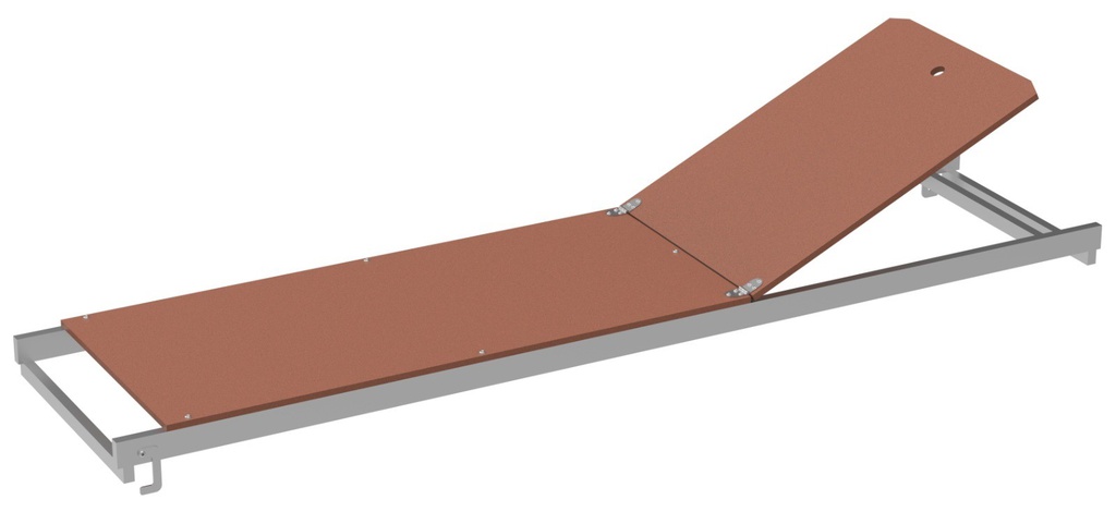 منصة عامل سقالة ايطالي المونيوم بباب موديل رقم 20646 - تصنيع ايطالي