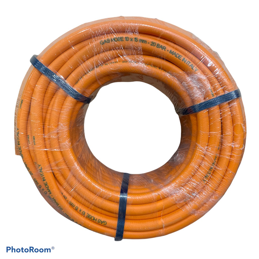 Adflex Orange 10 x 15 mm  20 Bar Gas Hose 40M Italy