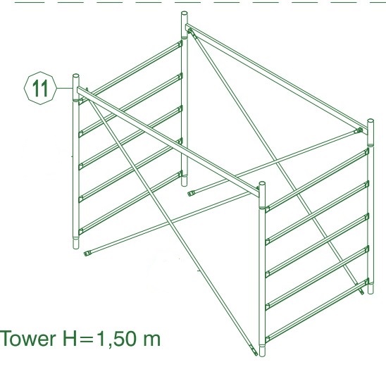 وصلة سقالة سيستم 1.500 متر ( قطع غيار ) - 20563