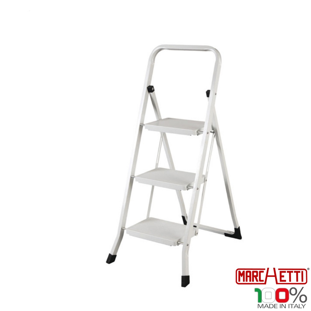 21390 Marchetti DALI 03 ladder stool in painted steel 3 steps H 68cm