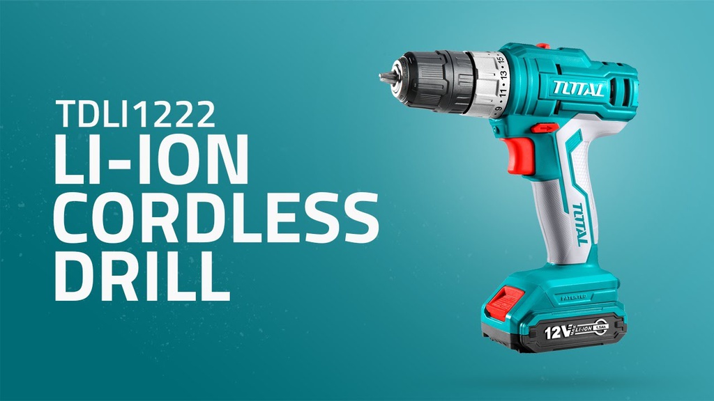 Total Cordless Lithium-Ion Drill Machine - 12V - TDLI1222