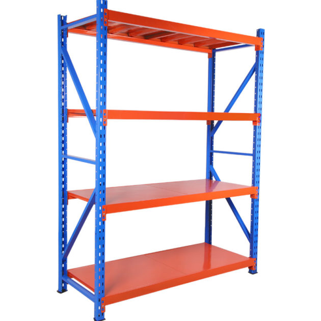 4-Layer Blue Upright Frame Medium Duty Rack 60*200*200