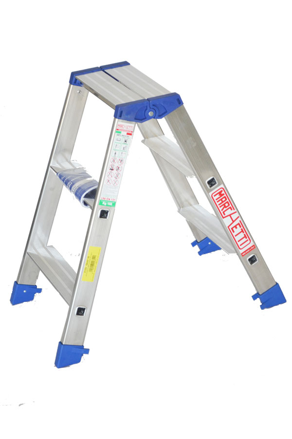 21124 Marchetti GAUDI 04 Aluminum double Ladder 4 Step Italy