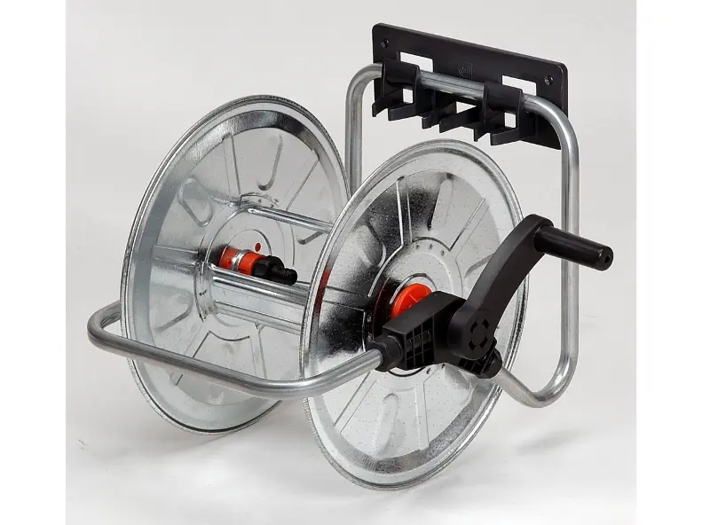 Wall Zinc plated hose reel 50 m 1/2"