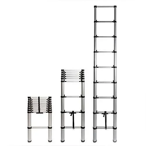 Single Telescopic Aluminium Ladder 7 steps chian T107 - 2m