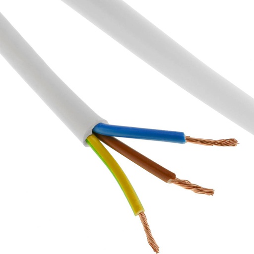 [3320659] Electric cable coil white 3x1.5mm 1.5M