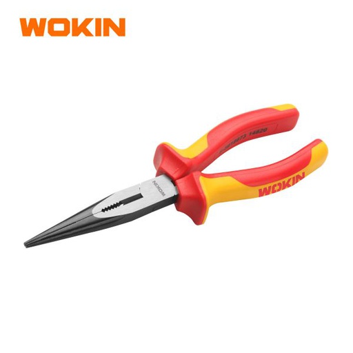 [1100005] Wokin 8 Inch INSULATED LONG NOSE PLIERS PREMIUM LINE 100208