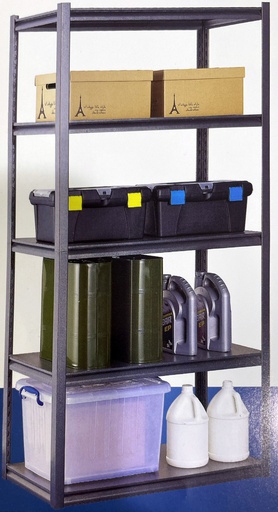 [1510032] Industrial Shelf Black 45*90*180 GRZ63618