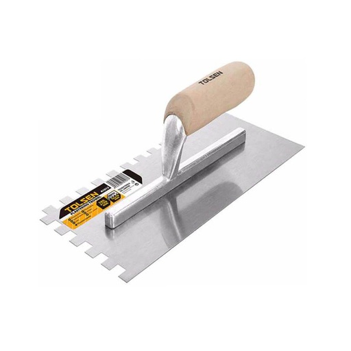 [1000166] Tolsen Plastering Trowel With Teeth 280 x 120 mm No. 41013