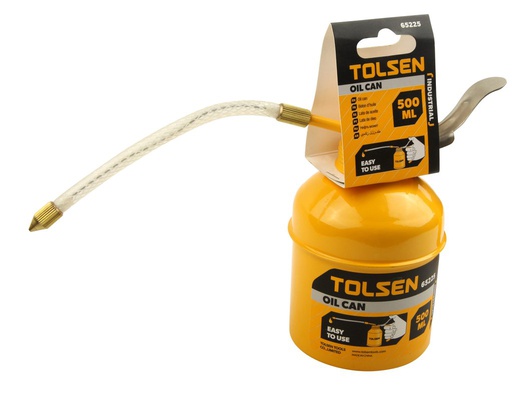 [1000325] Tolsen Oil Can 300 ml Iron Robust pump with Zinc Plated 65223