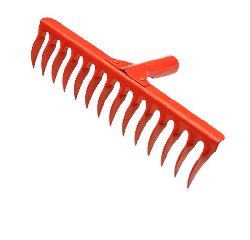 [2330017] 14 Teeth Steel Bow Rake Head for Gardening 35 cm India