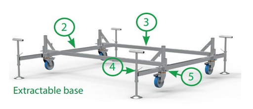 [1210023] Marchetti Base brace  200 cm Golden Italy 20553 