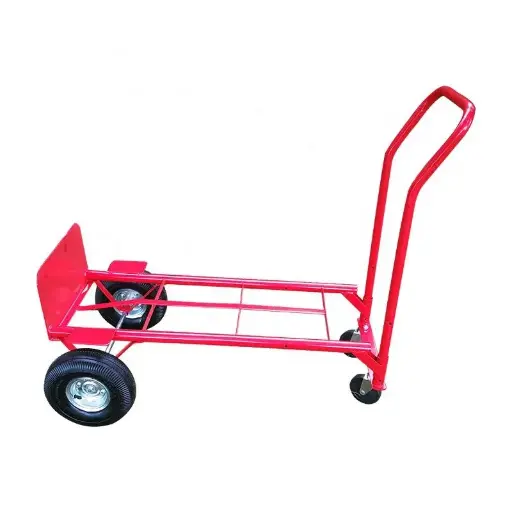 [1140043] Four Wheel Red Hand Trolley HT2009