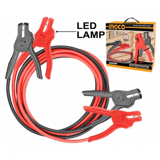 [HBTCP6008L] INGCO Booster cable with led lamp 600A / HBTCP6008L