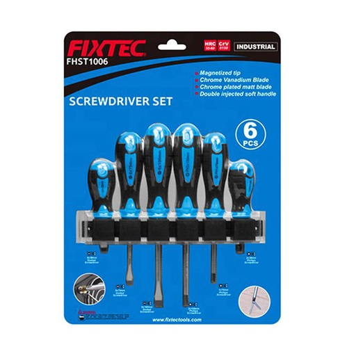 [FHST1006] Fixtec Screwdriver set 6 pcs / FHST1006