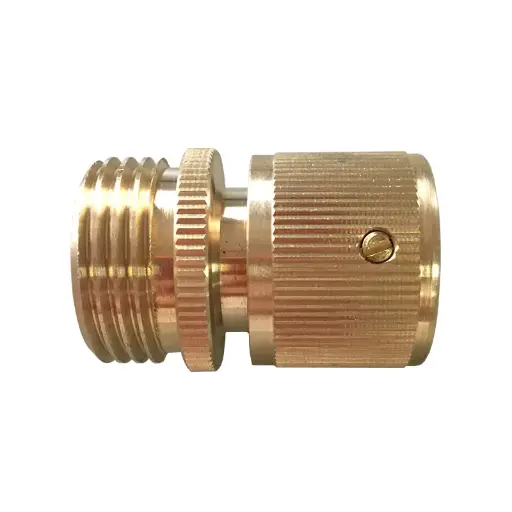 [86-734] Brass Male Thread Quick Connector, 1" MIP3/4" x coupling
