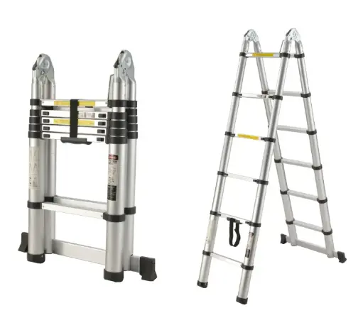 [1340080] A Type Telescopic Aluminium Ladder 5 steps chian T205 - 3.20m
